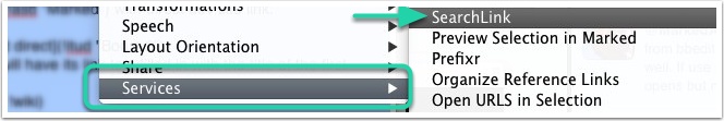 SearchLink Service usage