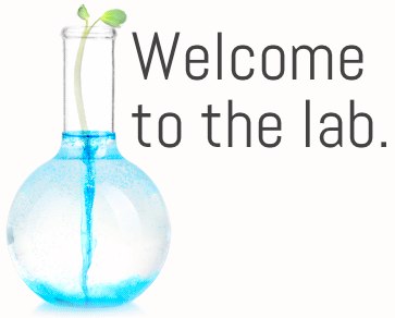 Site redesign screenshot Welcome to the lab