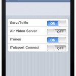 Screenshot of HomeControl Applications Screen