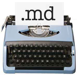 Markdown Typewriter Image