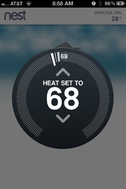 Nest iPhone Screenshot